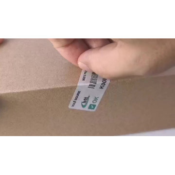 Custom Sticker Logo Anti-Fake Printing Security Void Barcode Label